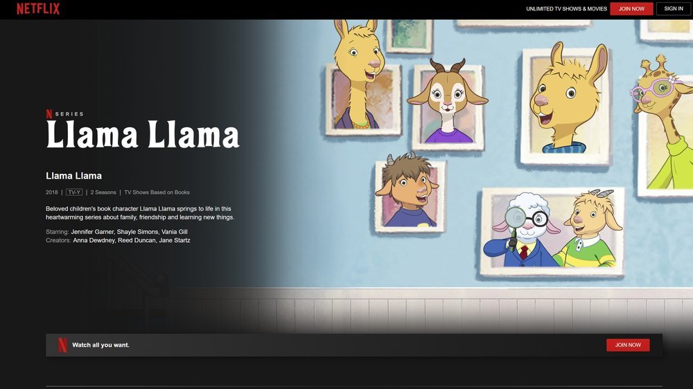 Llama Llama Netflix
